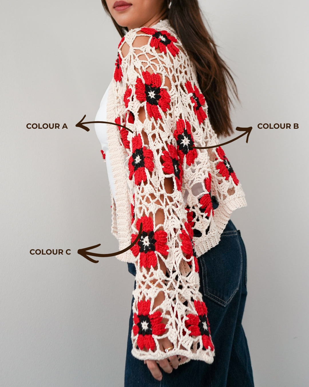 Poppy Cardigan- CROCHET KIT – The Club Made