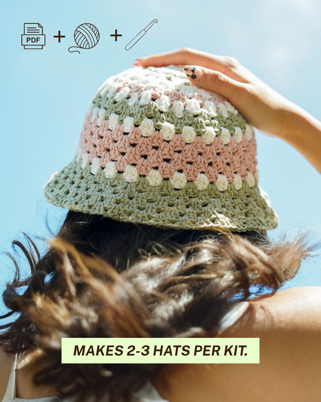 Thatcher Hat - Full Crochet Kit [For COMPLETE Beginners]