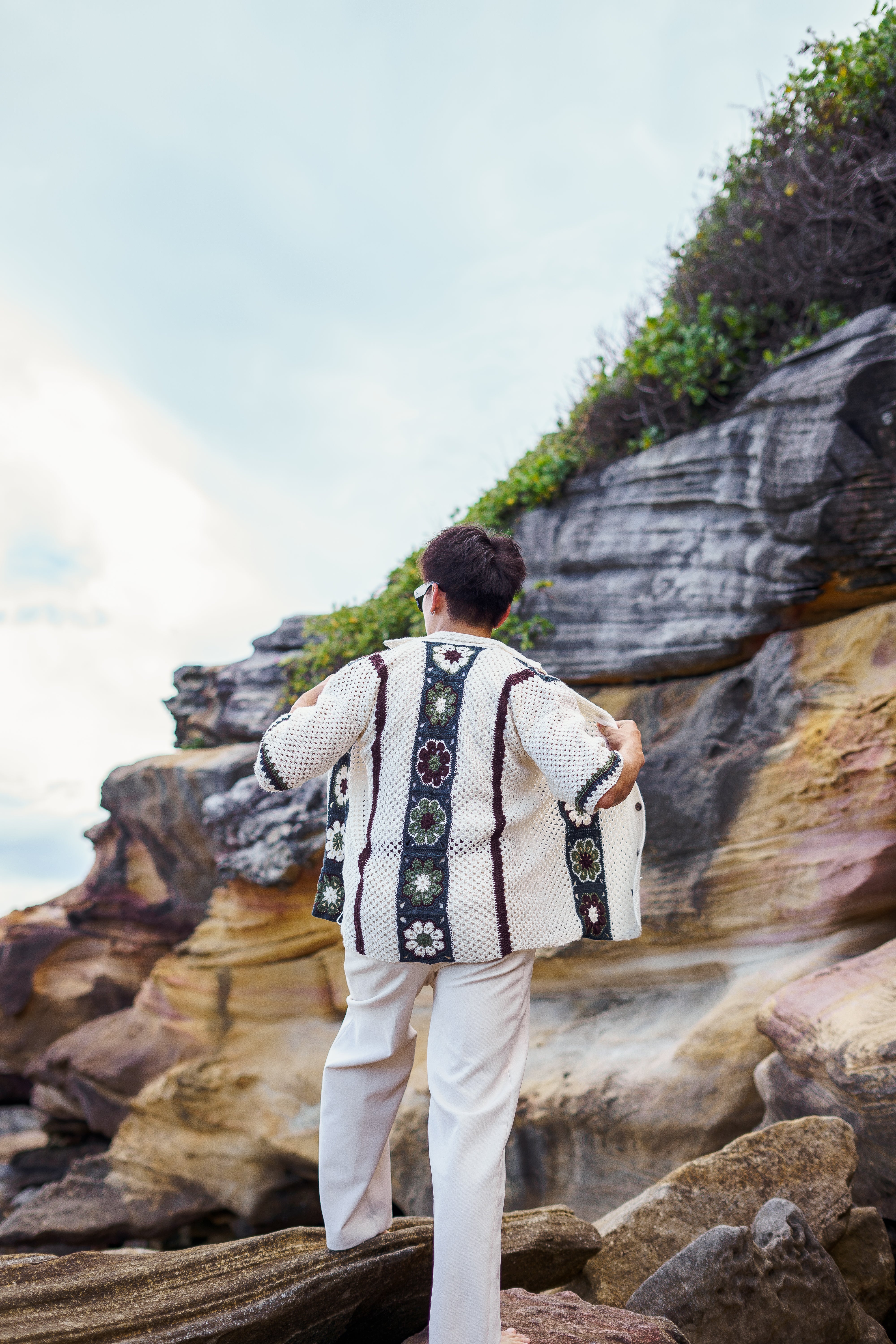 りゅーりゅー　MLVINCE CROCHET SHIRT M The Riviera Shirt - Crochet Pattern – The Club Made