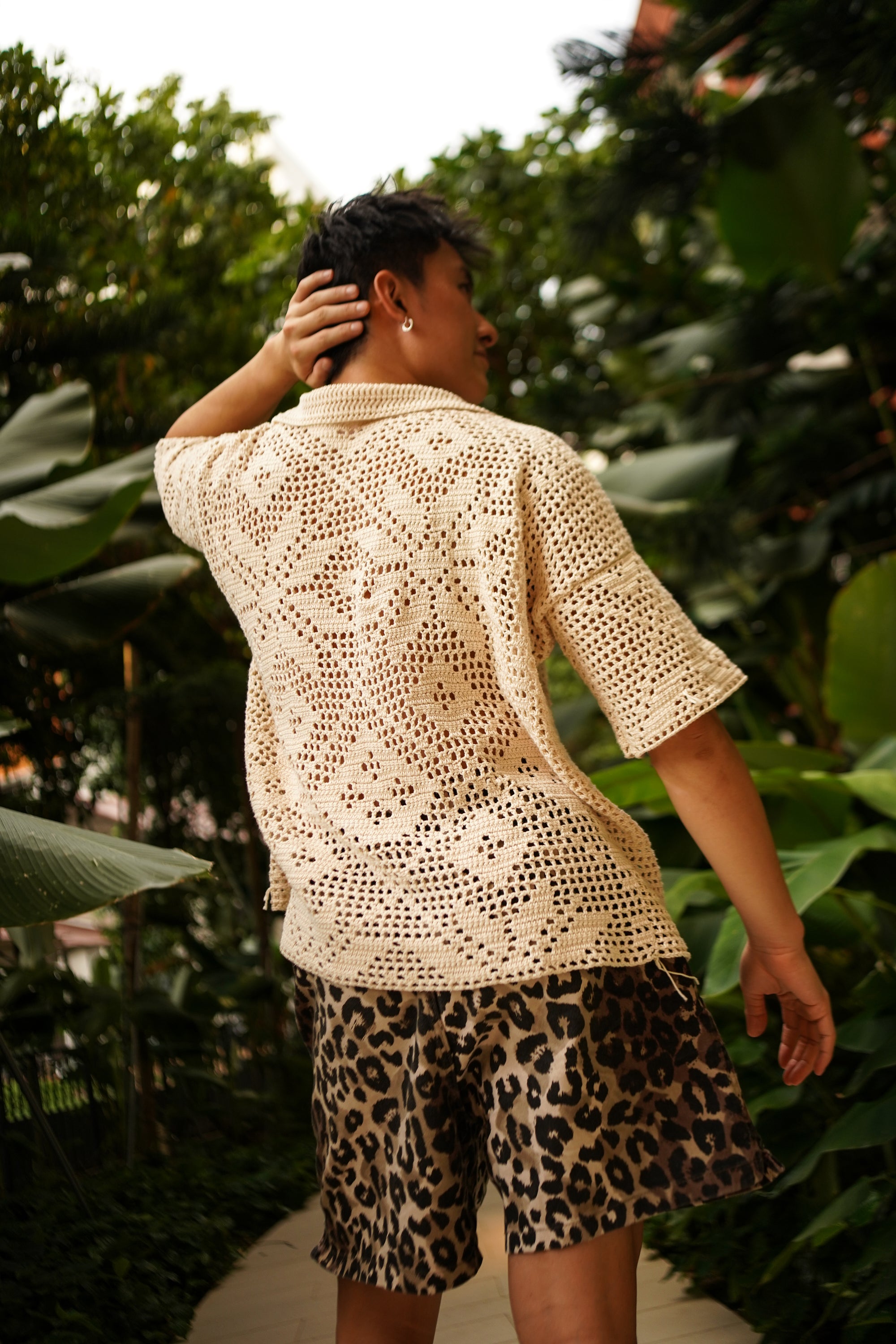Palm Beach - Filet Crochet Shirt [PDF Pattern]