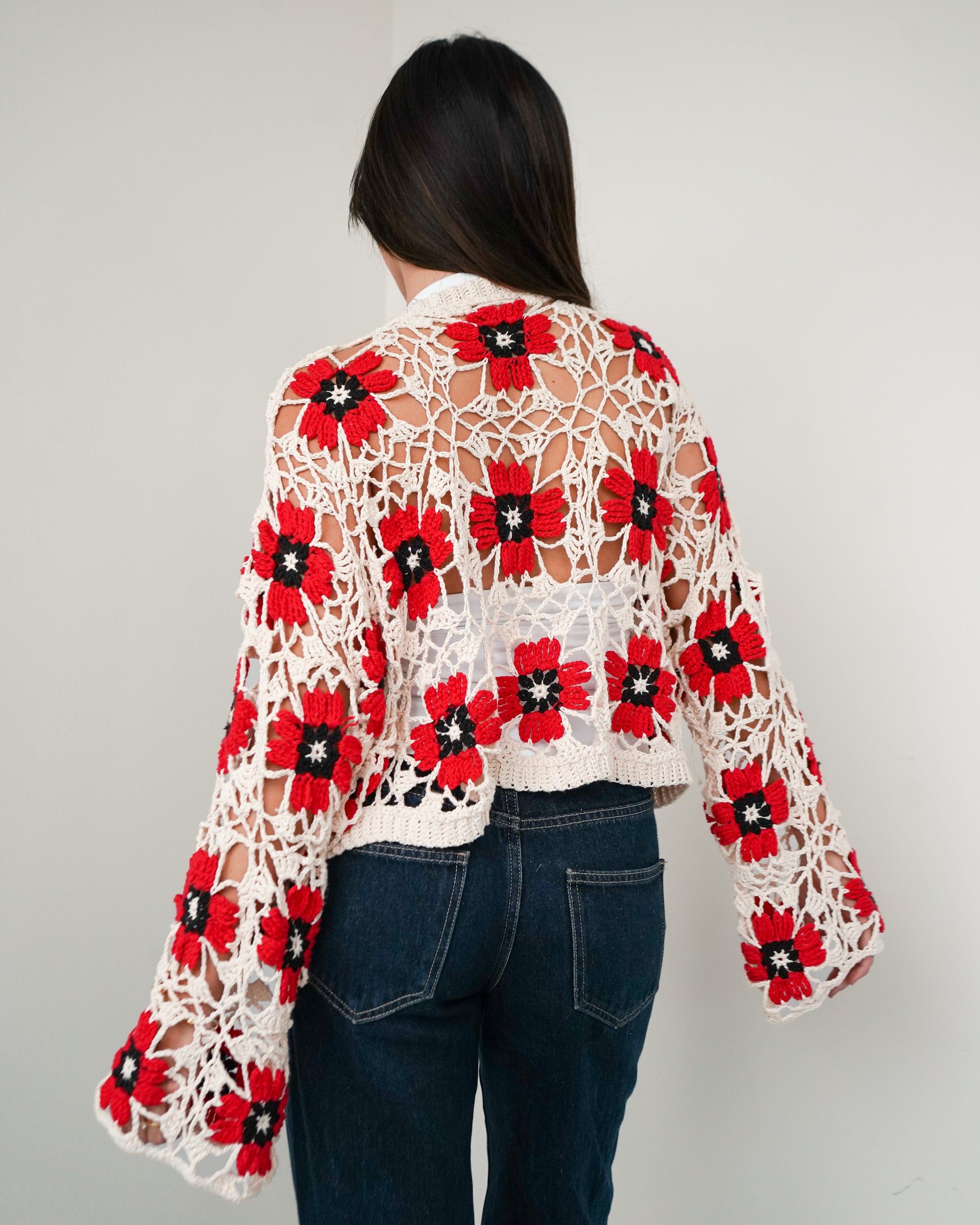 Poppy Cardigan Crochet Pattern (PDF)