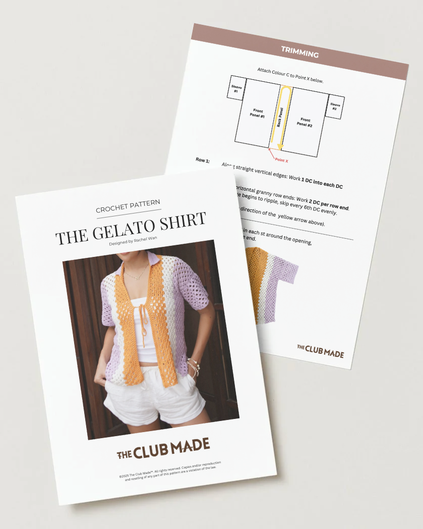 The Gelato Shirt - CROCHET KIT (Beginner-Friendly)