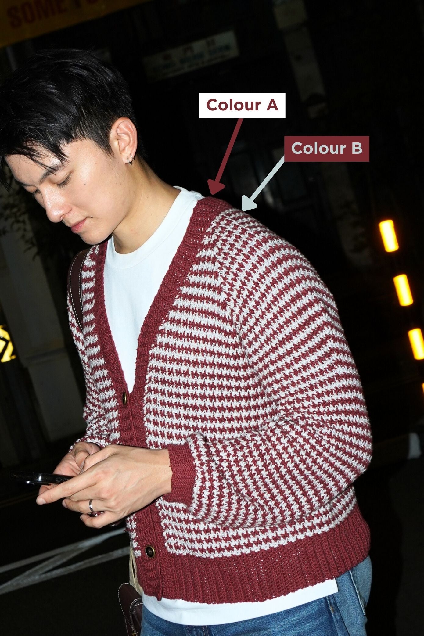 Houndstooth Cardi - CROCHET KIT